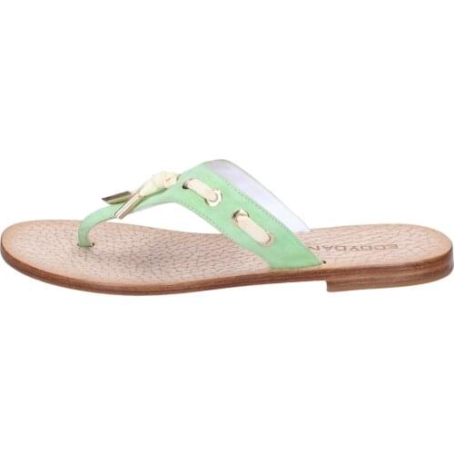 EDDY DANIELE sandals women suede green