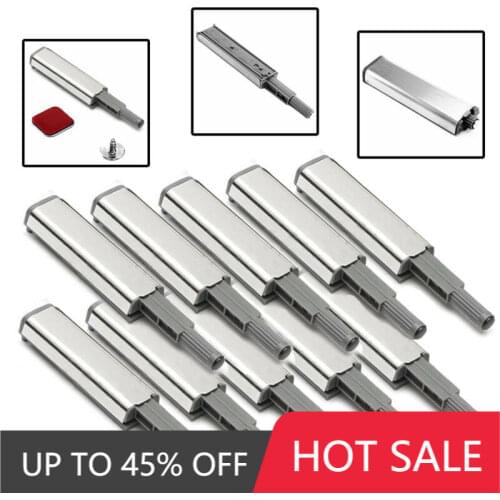 Strong Magnetic Cabinet Door Lock Cabinet Closer Stainless Steel Wardrobe with Magnetic Furniture Latch Push Open Capture System