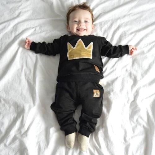 New 2 pcs. Newborn Infant Toddler Baby Boys Girls Fitted Clothes T-Shirts Tops + Pants Costumes SY151