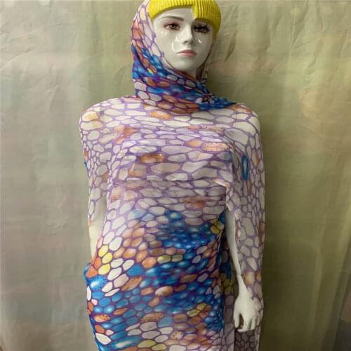 2020 Latest Fashion Printed Silk Chiffon Fabric 5 Yards For Ladies To Wear Soft Comfortable Silk Fabric.L1010163