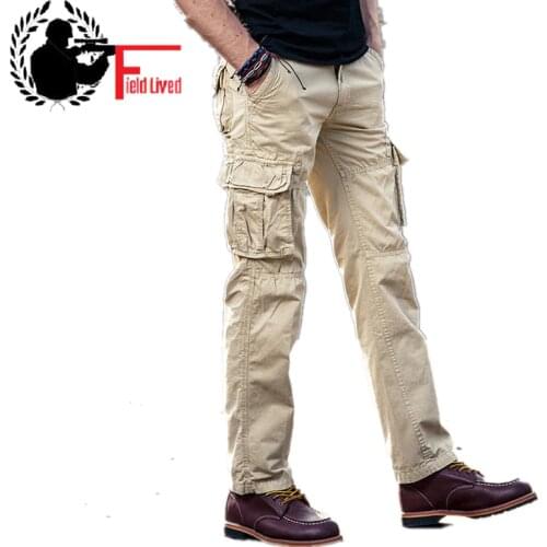 New Arrive Men Cargo Pants Army Multi-Pockets Mens Casual Trousers Male Autumn Casual Cotton Army Male Pants Size 29-40