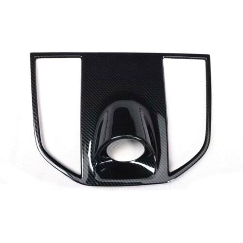 New Car Trim For Porsche Macan 2014-2020 Dashboard Central Console Upper Frame Clock Styling ABS Accessory