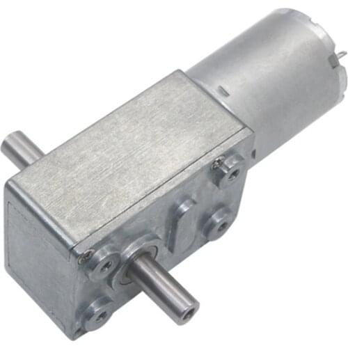 DC 6V12V24V Geared Motor Reduction Reversible High Torque Dual Shaft Worm Gearmotor For DIY Gear Motors