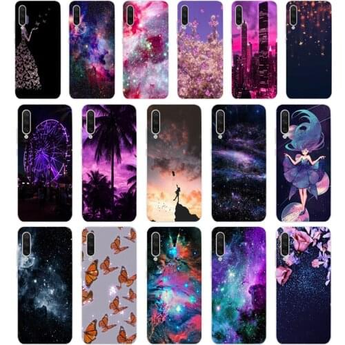 320FG Art Star Tree Sky Space Soft Silicone Tpu Cover phone Case for xiaomi redmi 9 9A Note 9 9s Pro MI 9 9T SE Lite