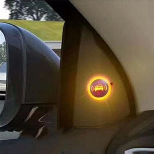 Blind Spot Monitoring System Microwave Sensor Detection Left Right Side Wide Angle Detector Bsm Led Light Warning
