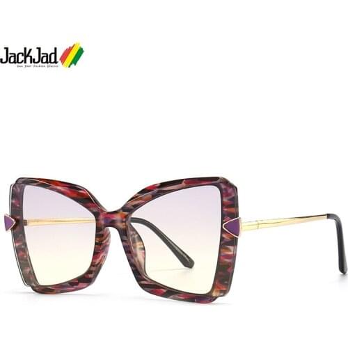 JackJad 2021 Fashion Cool Classic Cat Eye Style Sunglasses For Women Oversized Vintage ins Brand Design Sun Glasses Shades 2380