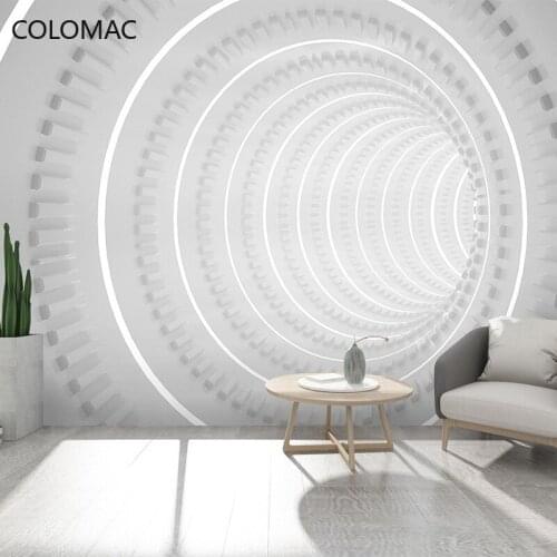 Colomac Custom Modern Space Expansion Wallpaper Company Reception Counter Background Mural Interior for Home Decor Drop Shopping
