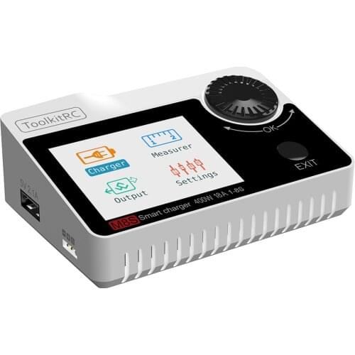 ToolkitRC M8S 400W 18A Color Screen Balance Charger Discharger for 1-8S Lipo LiHV Life Lion NiMh Pb Battery