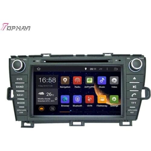 Topnavi 8'' Quad Core Android 6.0 Car Navi For TOYOTA PRIUS Right Driving 2009- Radio GPS Autoradio GPS Navigation