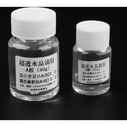 Ultra-transparent AB Crystal Glue Two Component Epoxy Resin Sealant Quick Drying