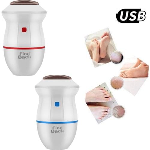 USB Electric Foot File Foot Callus Remover Pedicure Tools with Built-in Vacuum for Dry Hard Dead Cracked Skin