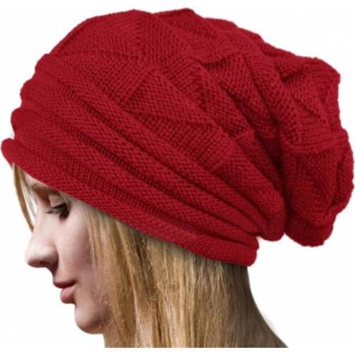 Women Winter Wool Knit Warm Caps Fashion Accessories 17Aug16