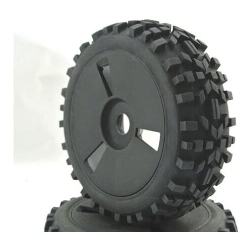 1/8 off road buggy dish wheel tire set 4pcs for HB 8SC short course car