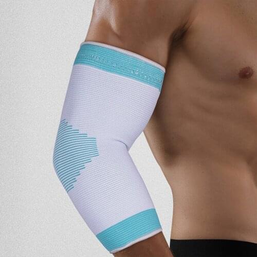 1 pair Elastic Knitting Elbow Brace For Tendonnitis Arthritis Pain Tennis Basketball Running Unisex Arm Sleeve Elbow Support