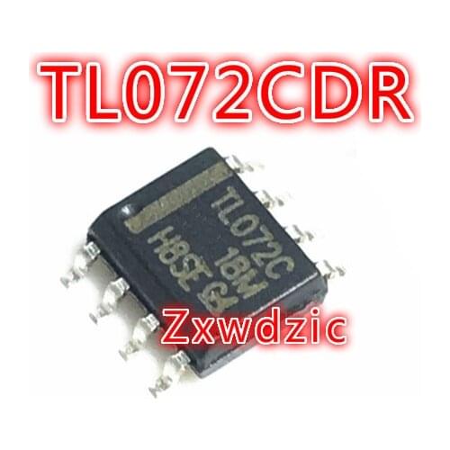 10PCS TL072CDR SOP8 TL072C SOP TL072 SMD 072CDR SOP-8 TL072CDT TL072C