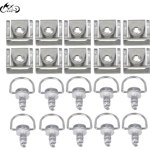 10X Chrome Dzus Style Motorcycle Quick Release 1/4 Turn Fairing Fasteners With 15mm Pins For Honda Yamaha Ducati Suzuki Kawasaki