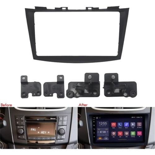 2 Din Car Radio Fascia for SUZUKI Swift Ertiga DVD Stereo Frame Plate Adapter Mounting Dash Installation Bezel Trim Kit