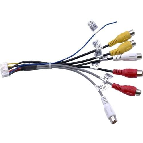 20 Pin Plug Car Stereo Radio RCA Output Wire Harness Wiring Connector Adaptor Cable Radio Adapter Cord
