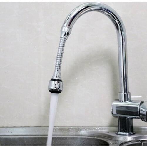 360 Degree Adjustment Kitchen Faucet Extension Tube Bathroom Extension Water Tap Water Filter Foam Kitchen Faucet Accessories