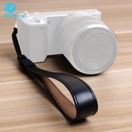 BGNing 2pcs PU Leather Universal SLR Camera Hand Strap Wrist Band for fujifilm for Nikon for Sony for Canon for Pentax DSLR