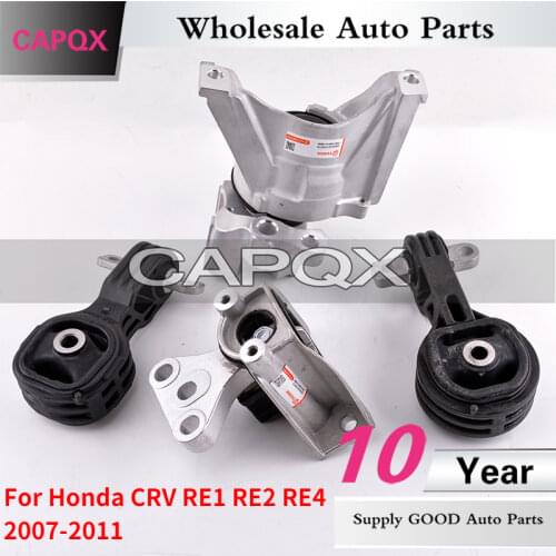 CAQPX 4PCS rubber engine mount FOR HONDA 2007 2008 2009 2010 2011 CRV RE1 RE2 RE4 Engine Support Mounting