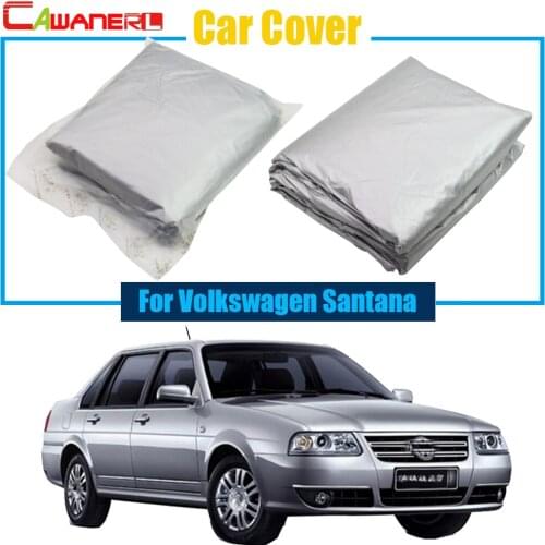 Cawanerl Full Car Cover Outdoor Anti-UV Rain Snow Sun Resistant Cover Sun Shade For Volkswagen Santana 2000 3000