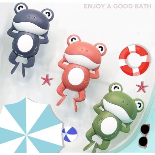 Baby Bathing Toy Kids Cute Wind-up Clockwork Animals Frog Water Spray Sprinkler Bathroom Sprinkling Shower Swimming Water Toys