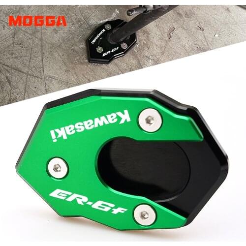 For KAWASAKI ER-6F ER-6N ER6F ER6N 2012-2016 Motorbike Kickstand Extension Side Stand Enlarger Plate 2015 2014 2013
