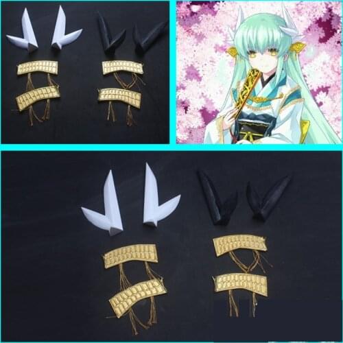Fate/Grand Order Kiyohime Cosplay Hairpins Horns Head Clip Headwear Hairwear Cosplay Props Accessories Hair Clip