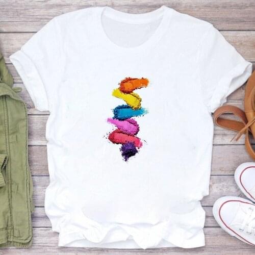 Womens T-shirts 3D Finger Nail Printed Sweet Short Sleeve Female T-shirt Oversize Harajuku Shirt Streetwear Tops Summer Clothes