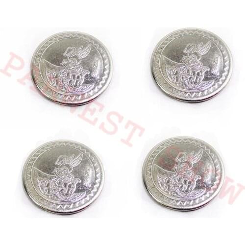 200pcs Arcade amusement park 24*1.85mm/25*1.85mm game machine coin token Stainless steel token coin Moon Logo game token