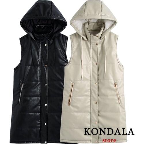 Женские жилеты с капюшоном KONDALA China At AliExpress