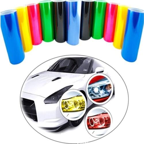 30*100cm Hot Car Headlight Brand New High Quality Removeable Smooth Waterproof Sticker Tint Film Taillight Vinyl Fog Light Wrap