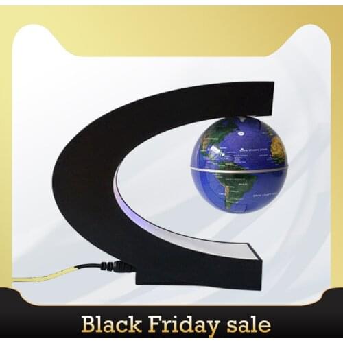 Magnetic Levitation Globe Floating World Map Ball Lamp Cool Lighting Office Home Decoration Terrestrial Globe Lamp