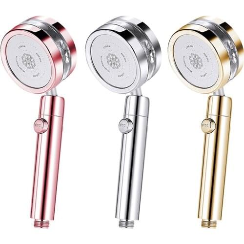 Turbocharge Shower Head High Pressure Detachable 360 Degree Rotating Jetting Showerhead Filter For Bathroom Bath