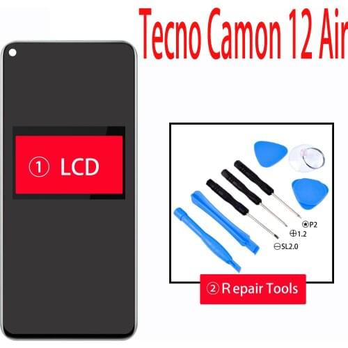 New Tecno Camon 12 Air LCD Display and Touch Screen Digitizer Assembly Repair Parts for Tecno Camon 12 Air