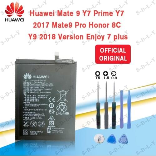 Hua Wei Original HB396689ECW 4000mAh Battery for Huawei Mate 9/9 Pro Y7 Prime Y7 2017 Honor 8C Y9 2018 2019 Version Enjoy 7 Plus