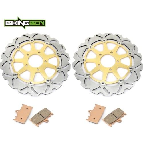BIKINGBOY For Suzuki GSXR 600 1997-2003 GSX-R 750 00 01 02 03 K2 K3 TL 1000 S 97 98 99 00 01 Front Brake Discs Disks Rotors Pads