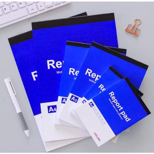 70 Sheets A4 A5 A6 Blank Sheets Report Pad Class Note Meeting Minutes Math Calculation Home Study Student Draft Office 7711