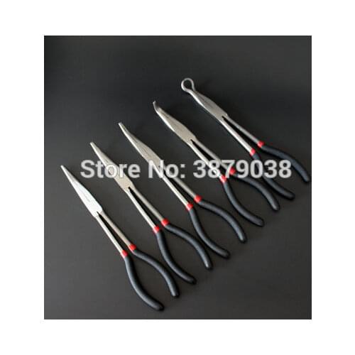 45 degree long handle curved nose pliers 11 inch long pliers pliers T0245
