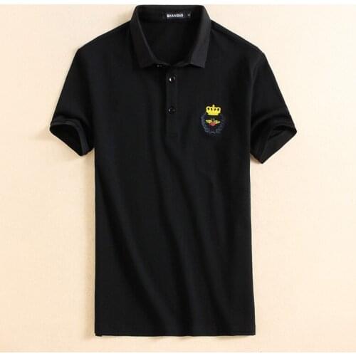 Polos 2020 Summer Good Great Designer Shirts Men Crown Embroidery Cotton Classic Polo Short Sleeve Tees Tops 4XL 5XL 81862