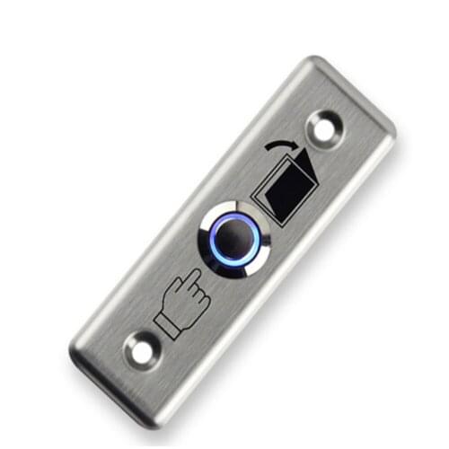 Stainless Steel Rectangle Exit Push Door Release Button Switch With LED For Electric magnetic Lock Door Access Control