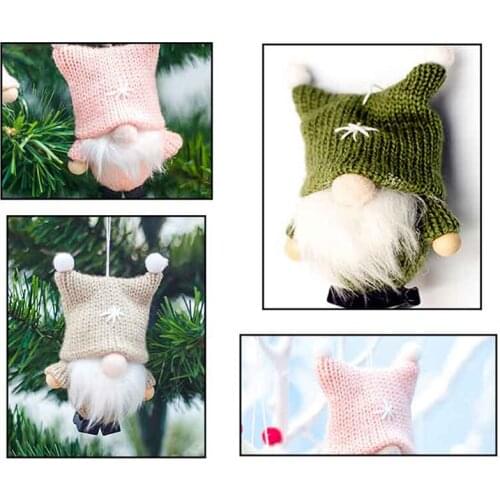 Christmas Cute Ornaments Silk Plush Hanging Posture Doll Window Cute Decorations For Home Christmas Tree Xmas Gift