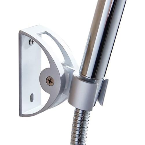 Handheld Shower Head Holder Bathroom Wall Mounted Aluminum Drilling Bracket Shower Head Mounting Brackets Replacement Holder