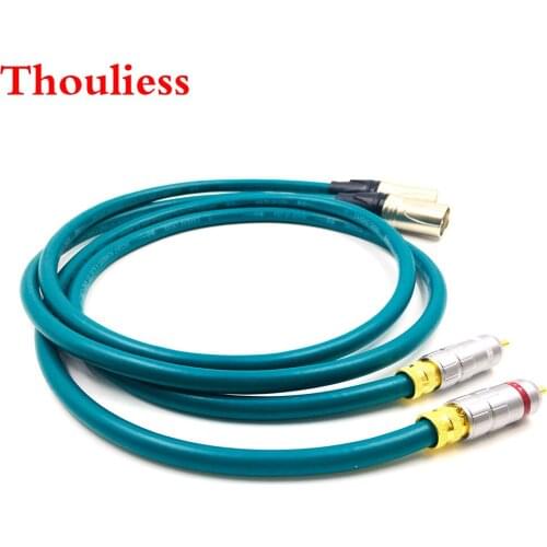 Thouliess Pair Type-1016 RCA Male to 3pin XLR Male Balacned Audio Cable XLR to RCA Interconnect Cable with CARDAS CROSS USACable