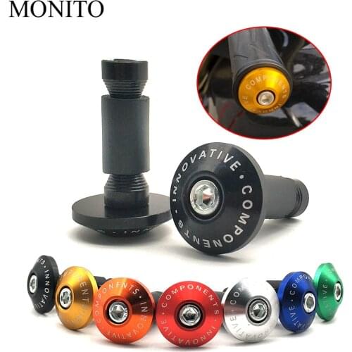 Universal Motorcycle Handle Ends Bar motocross Handlebars Grips For Suzuki GSXR GSX-R 600 750 1000 K1 K2 K3 K4 K5 K6 K7 K8 K9