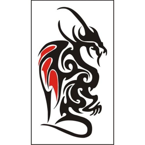 5pcs/lot Temporary Tattoo Sticker New Design Abstract Figure Body Art Waist/ Arm Tattoo for Men and Female