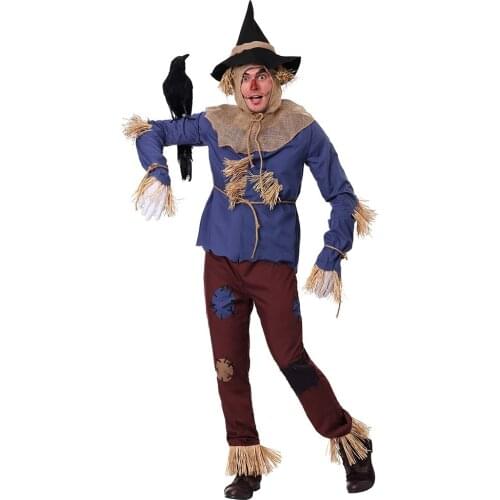 Adult The 2020 Costume For Women Men Patchwork Scarecrow Cosplay Costume For Halloween Carnival Party Amazing Dress Up