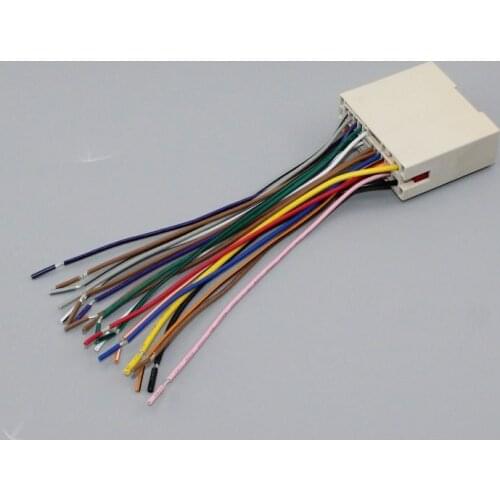 Plugs Into Factory Harness For Ford 2003-2012 - Radio Power Wire Adapter / Aftermarket Stereo Cable / Male DIN To ISO