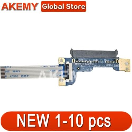 1-10 pcs Akmey NEW For HP 15-DA 15-DB HDD HARD DRIVE CONNECTOR CABLE BOARD LS-G072P 435OM932L01 Free Cable